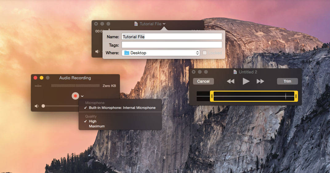 Record Audio with QuickTime Player for Mac