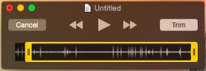 QuickTime Player Trim Edit